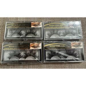 Mink Eyelashes Premium Real Mink Bundle of 4 New